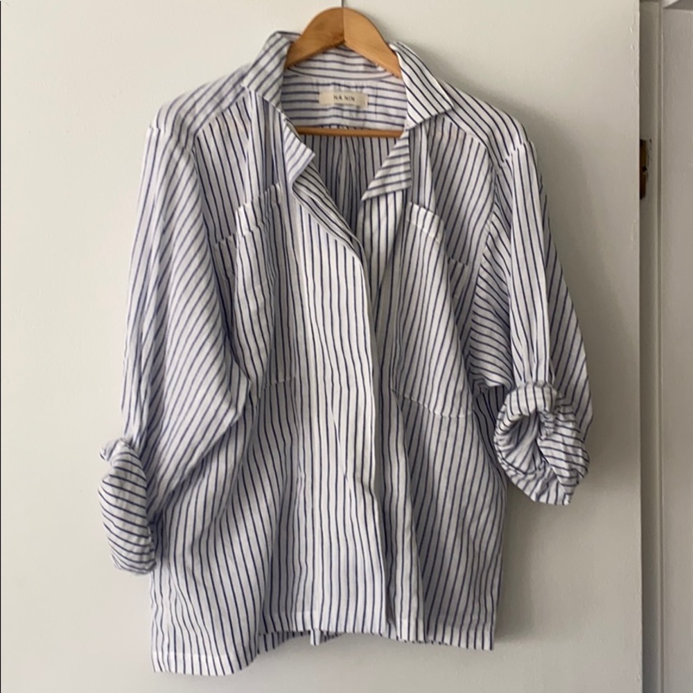 Na Nin Small Striped Button Up